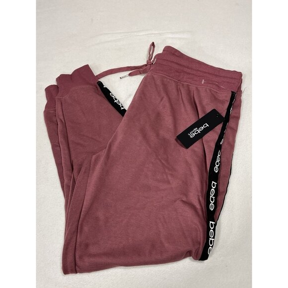 bebe Pants - Bebe Sport Women’s Mesh Trim Joggers 1X Antique Rose NWT